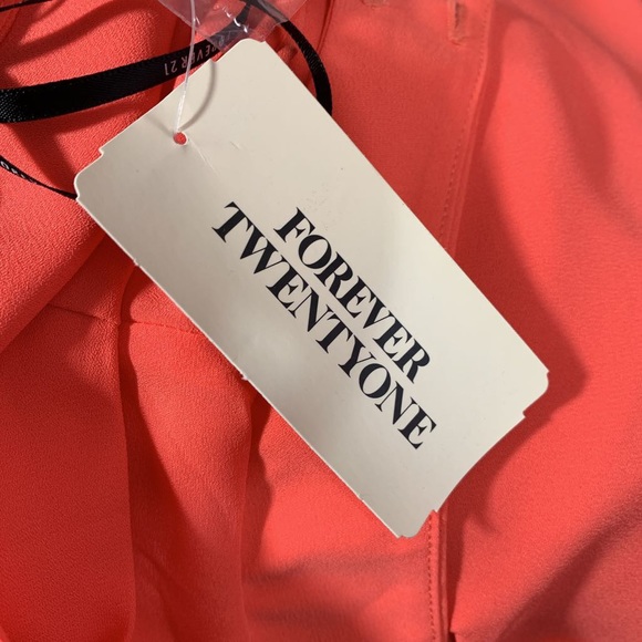 Forever 21 NWT Dress soft Orange SZ S - Picture 7 of 8
